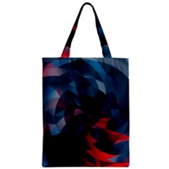 Art Polygon Geometric Design Pattern Colorful Zipper Classic Tote Bag by Ravend