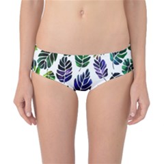 Leaves Watercolor Ornamental Decorative Design Classic Bikini Bottoms