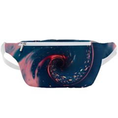 Fluid Swirl Spiral Twist Liquid Abstract Pattern Waist Bag 