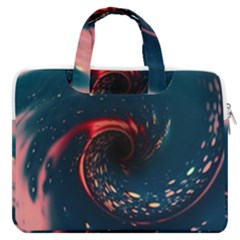 Fluid Swirl Spiral Twist Liquid Abstract Pattern Macbook Pro 13  Double Pocket Laptop Bag