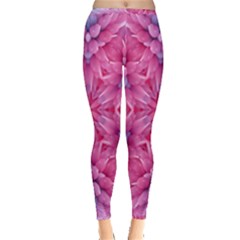 Art Rosette Pattern Background Floral Pattern Inside Out Leggings