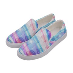 Polygons Bokeh Geometric Art Geometric Background Women s Canvas Slip Ons by Ravend