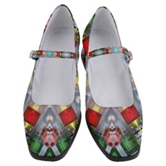 Geometric Symmetrical Symmetry Data Futuristic Women s Mary Jane Shoes