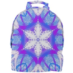 Snowflake Kaleidoscope Template Background Mini Full Print Backpack