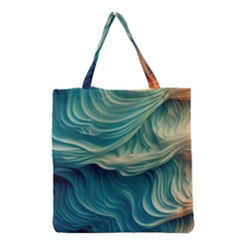 Art Pattern Artis Hands Illustration Grocery Tote Bag