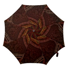 Fractal Pattern Geometric Pattern Disintegration Hook Handle Umbrellas (medium)