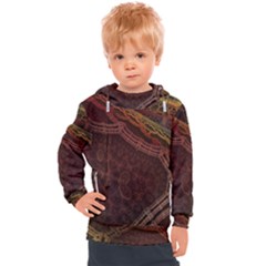 Fractal Pattern Geometric Pattern Disintegration Kids  Hooded Pullover