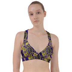 Fractal Glowing Kaleidoscope Sweetheart Sports Bra