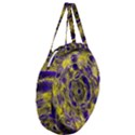 Fractal Glowing Kaleidoscope Giant Round Zipper Tote View3