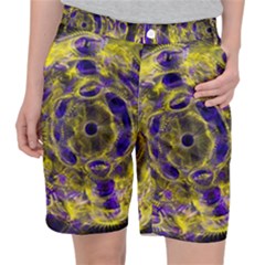 Fractal Glowing Kaleidoscope Pocket Shorts