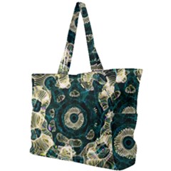 Fractal Glowing Kaleidoscope Wallpaper Art Design Simple Shoulder Bag