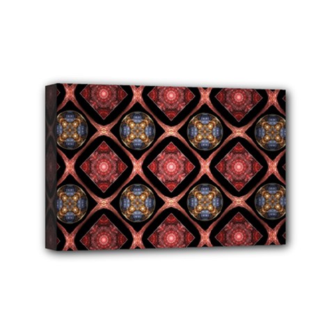 Background Pattern Geometric Wallpaper Seamless Mini Canvas 6  X 4  (stretched)