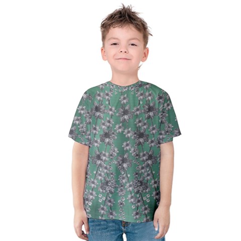 Forest Of Silver Pagoda Vines Kids  Cotton Tee by pepitasart