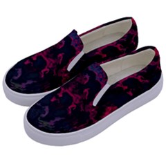 Granite Glitch Kids  Canvas Slip Ons by MRNStudios