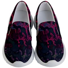 Granite Glitch Kids Lightweight Slip Ons by MRNStudios