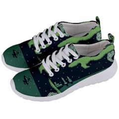 Ship Sea Monster Boat Island Night Pixel Men s Lightweight Sports Shoes by Pakemis