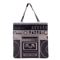 Cassette Recorder 80s Music Stereo Grocery Tote Bag by Pakemis