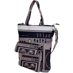 Cassette Recorder 80s Music Stereo Shoulder Tote Bag by Pakemis