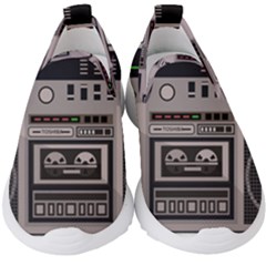 Cassette Recorder 80s Music Stereo Kids  Slip On Sneakers by Pakemis