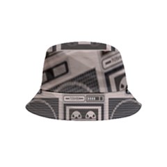 Cassette Recorder 80s Music Stereo Inside Out Bucket Hat (kids) by Pakemis