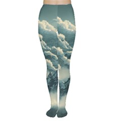 Mountains Alps Nature Clouds Sky Fresh Air Art Tights