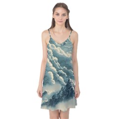 Mountains Alps Nature Clouds Sky Fresh Air Art Camis Nightgown 