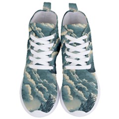 Mountains Alps Nature Clouds Sky Fresh Air Art Women s Lightweight High Top Sneakers by Pakemis