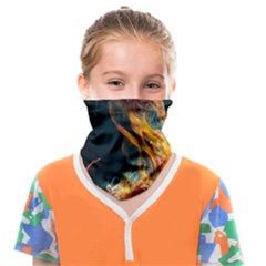 Flame Deep Sea Underwater Creature Wild Face Covering Bandana (kids) by Pakemis