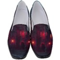 Haunted House Halloween Cemetery Moonlight Women s Classic Loafer Heels View1