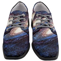 Space Cosmos Galaxy Stars Black Hole Universe Women Heeled Oxford Shoes by Pakemis
