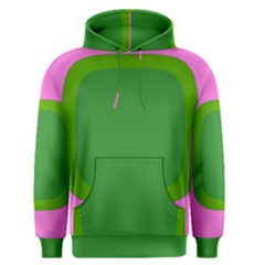 Pink And Green 1105 - Groovy Retro Style Art Men s Core Hoodie