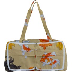 Gold Fish Seamless Pattern Background Multi Function Bag