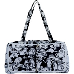 Graffiti Spray Can Characters Seamless Pattern Multi Function Bag