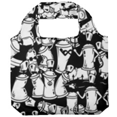 Graffiti Spray Can Characters Seamless Pattern Foldable Grocery Recycle Bag