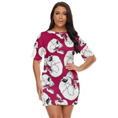 Terrible Frightening Seamless Pattern With Skull Just Threw It On Dress by Pakemis