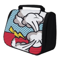 Rays Smoke Pop Art Style Vector Illustration Full Print Travel Pouch (small) by Pakemis