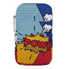 Pow Word Pop Art Style Expression Vector Waist Pouch (large)