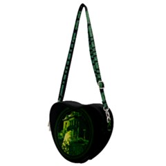 Mudhouse Mansion (green) - Heart Purse