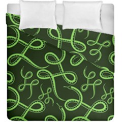 Snakes Seamless Pattern Duvet Cover Double Side (king Size) by Pakemis