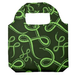 Snakes Seamless Pattern Premium Foldable Grocery Recycle Bag by Pakemis