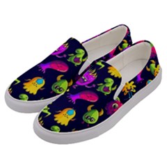 Space Patterns Men s Canvas Slip Ons