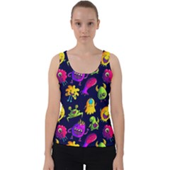 Space Patterns Velvet Tank Top by Pakemis