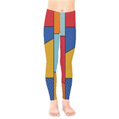 Dotted Colors Background Pop Art Style Vector Kids  Leggings