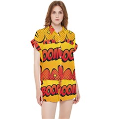 Explosion Boom Pop Art Style Chiffon Lounge Set by Pakemis