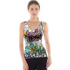 Hip Hop Background Tank Top by Pakemis