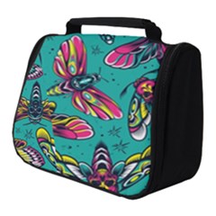 Vintage Colorful Insects Seamless Pattern Full Print Travel Pouch (small) by Pakemis