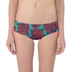 Vintage Floral Colorful Seamless Pattern Classic Bikini Bottoms