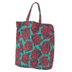 Vintage Floral Colorful Seamless Pattern Giant Grocery Tote by Pakemis