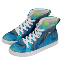 Beautiful Dolphins Men s Hi-top Skate Sneakers by Sparkle