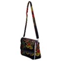 Beautiful Floral Shoulder Bag with Back Zipper View2